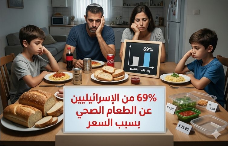 69% من الإسرائيليين يتنازلون عن الطعام الصحي بسبب السعر